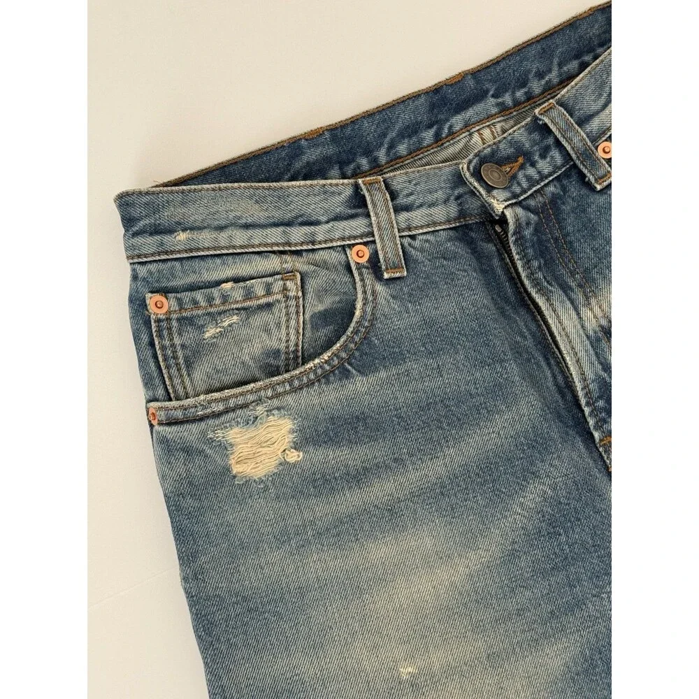 Gucci “Aveugle Par Amour” Distressed Denim Jeans - Size 30 Waist - $1100